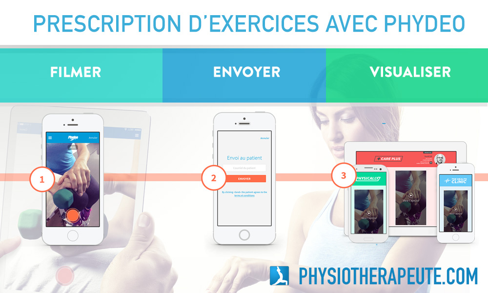 Prescription d'exercices avec Phydeo